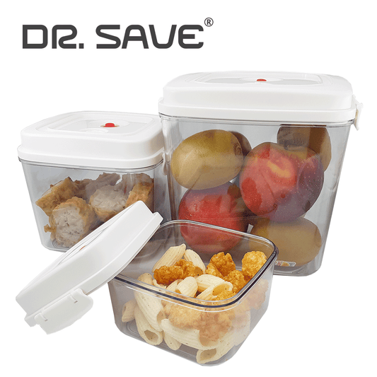 BPA-Free Food Storage Vacuum Container For Vacuum Pump (3 PIECES SET)