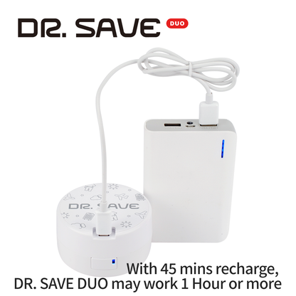 DR. SAVE DUO吸排気両用ミニ真空機（内蔵リチウム電池）