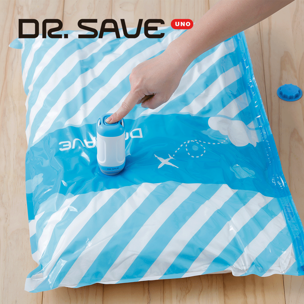 DR. SAVE UNO 電池式真空パック機＋圧縮袋(大、小１枚ずつ)＋食品保存袋 (5枚)