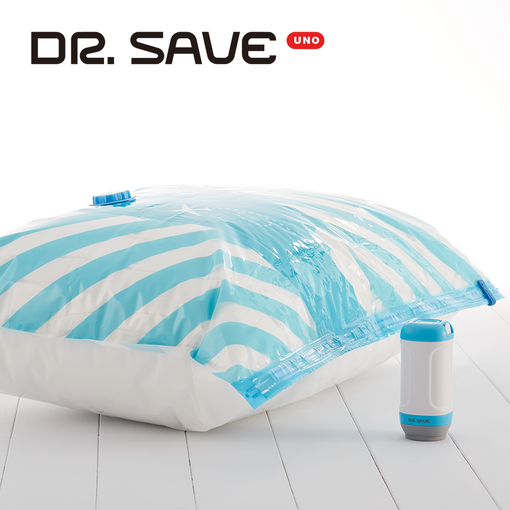 ポータブル 電池式真空パック器 衣類収納セット 圧縮袋4枚入り